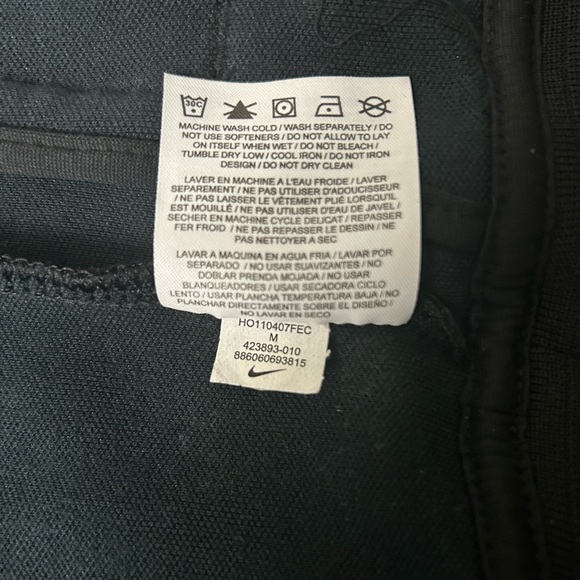 Mens NIKE Sweat Jacket Sz: Medium Full ZipUp Black Athletic Retro US SOCCER logo - Picture 7 of 8